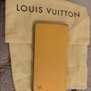 Louis Vuitton Yellow Epi Leather wallet